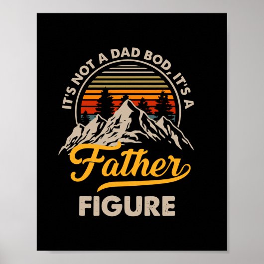 Vaderdag Het is een papa figuur Poster (Voorkant)