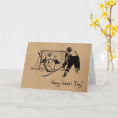 Vaderdag! Hockey-Wenskaart Kaart (Gele Bloem)