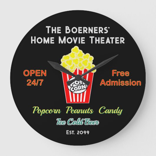 Vaderdag Home Bioscoop 24/7 geopend Grote Klok (Voorkant)