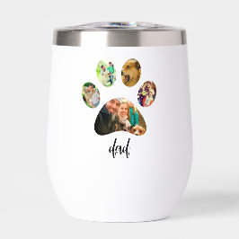 Vaderdag Hond Pa | 5 Paw Print Fotocollage