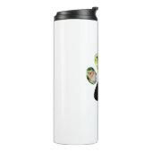 Vaderdag Hond Pa | 5 Paw Print Fotocollage Thermosbeker (Gedraaid links)