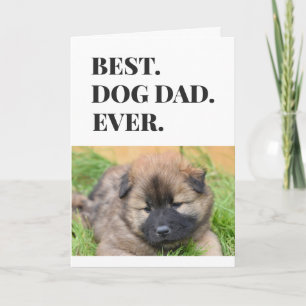Vaderdag Hond Papa Allerbeste Eerste Foto van Huis Kaart