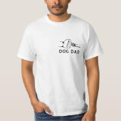 Vaderdag Hond Papa Grappig Huisdier Ouder Humor T-shirt (Voorkant)