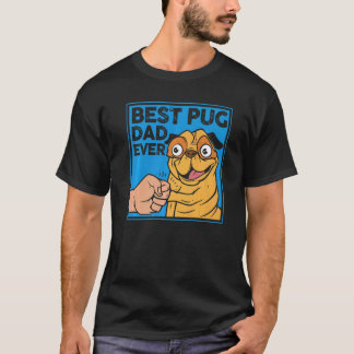 Vaderdag Hond Vader Huisdier Eigenaar Retro Beste  T-shirt