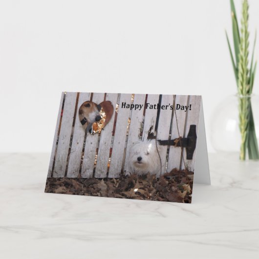 Vaderdag Honden Kaart (Voorkant)