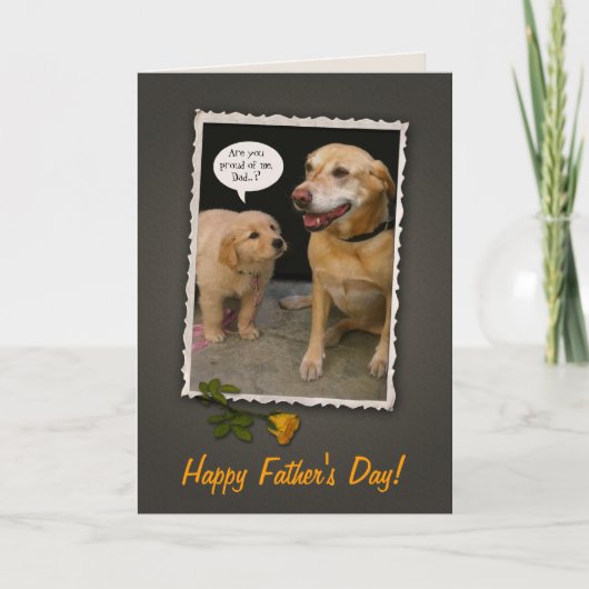 Vaderdag Honden Kaart (Voorkant)