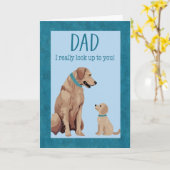 Vaderdag Honden Kaart (Gele Bloem)