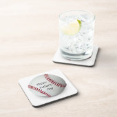 Vaderdag honkbal Acrylaat Onderzetters Set (Rechterzijde)