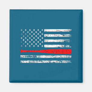 Vaderdag honkbal Amerikaanse vlag in nood 4e Magneet