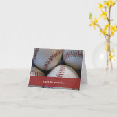 Vaderdag, honkbal kaart (Gele Bloem)