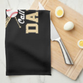 Vaderdag Honkbalspeler Noem Me Papa Theedoek (Quarter Fold)