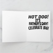 VADERDAG HOT DOG GIANT MAN RETRO FUNNY CARD KAART (Binnen)