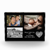 Vaderdag hou van je papa moderne eenvoudige collag fotoblokken (Voorkant)