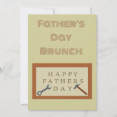 Vaderdag houten bord brunch kaart (Voorkant)