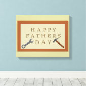 Vaderdag houten teken canvas afdruk (Insitu (Houten vloer))