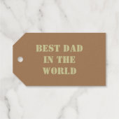 Vaderdag houten teken douane cadeaulabels (Achterkant (horizontaal))