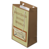 Vaderdag houten teken douane klein cadeauzakje (Achterkant Gekanteld)