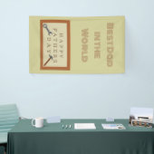 Vaderdag houten teken douane spandoek (Beurs)