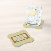 Vaderdag houten teken kartonnen onderzetters (Insitu)