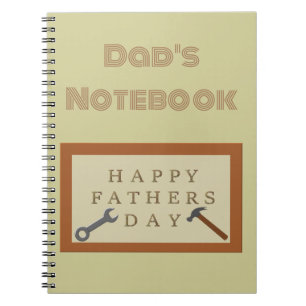 Vaderdag houten teken notitieboek