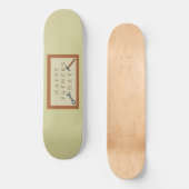 Vaderdag houten teken persoonlijk skateboard (Voorkant)