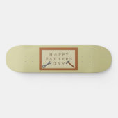 Vaderdag houten teken persoonlijk skateboard (Horizontaal)