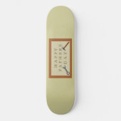 Vaderdag houten teken persoonlijk skateboard (Voorkant)