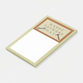 Vaderdag houten teken post-it® notes (Schuin)