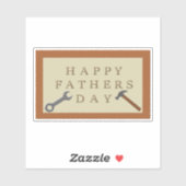 Vaderdag houten teken sticker (Vel)