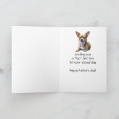 Vaderdag Humor Chihuahua Hond Kaart (Binnen)