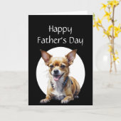 Vaderdag Humor Chihuahua Hond Kaart (Gele Bloem)
