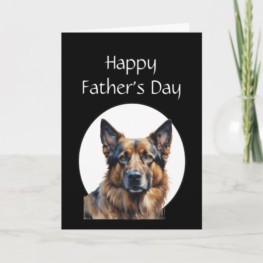 Vaderdag humor Duitse herder hond Kaart (Voorkant)