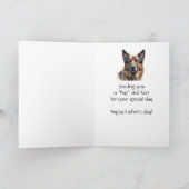 Vaderdag humor Duitse herder hond Kaart (Binnen)
