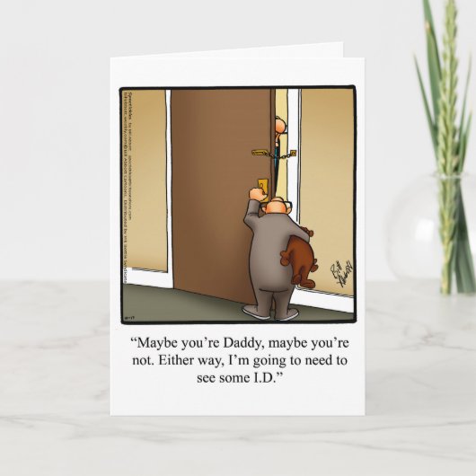 Vaderdag Humor Wenskaart Kaart (Voorkant)