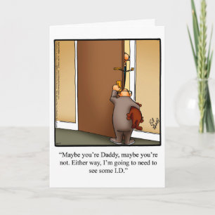 Vaderdag Humor Wenskaart Kaart