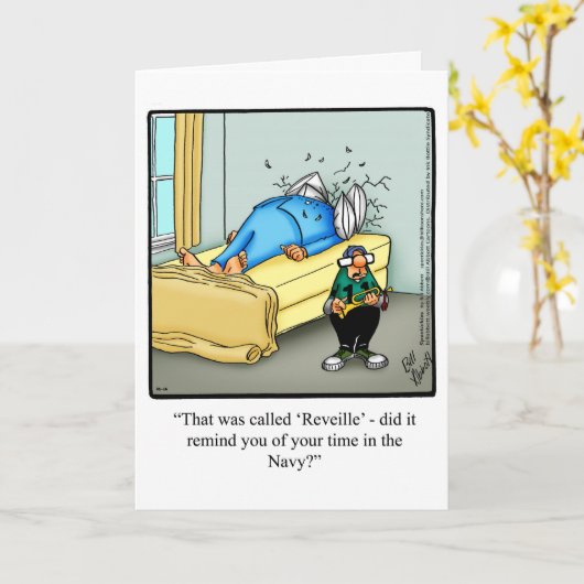 Vaderdag Humor Wenskaart Kaart (Gele Bloem)