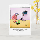 Vaderdag Humor Wenskaart Kaart (Gele Bloem)