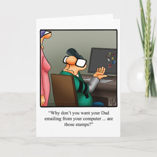 Vaderdag Humor Wenskaart Kaart (Voorkant)