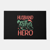 Vaderdag Husband Father Hero Deurmat (Voorkant)