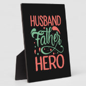 Vaderdag Husband Father Hero Fotoplaat (Zijkant)