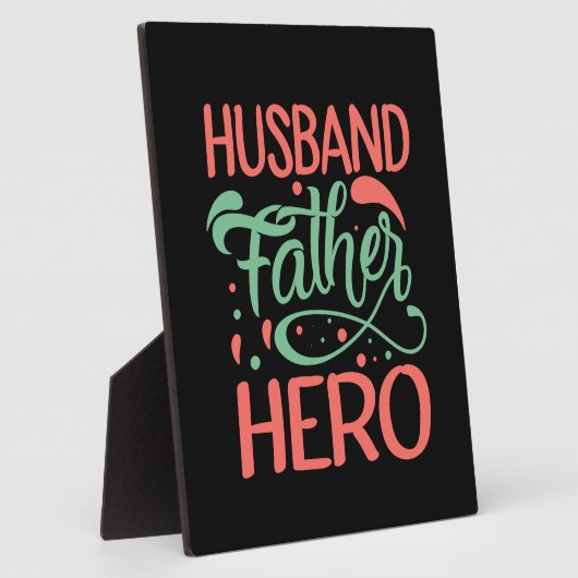Vaderdag Husband Father Hero Fotoplaat (Zijkant)