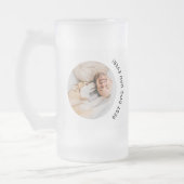 Vaderdag Husky Dad Custom Foto Matglas Bierpul (Links)