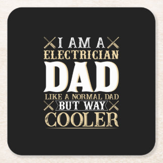 Vaderdag Ik ben een elektricien vader Kartonnen Onderzetters