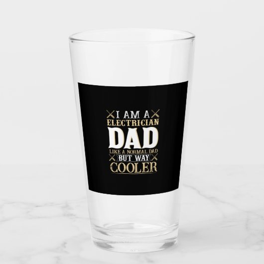 Vaderdag Ik Ben Een Elektrotechnicus Vader Glas (Voorkant)
