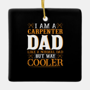 Vaderdag Ik ben een tima. Keramisch Ornament