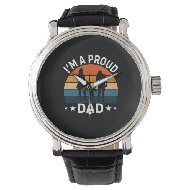 Vaderdag Ik Ben Een Trots Papa Horloge (Voorkant)