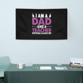 Vaderdag Ik Ben Een Vader En Een Leraar Spandoek (Beurs)