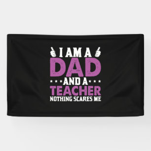 Vaderdag Ik Ben Een Vader En Een Leraar Spandoek