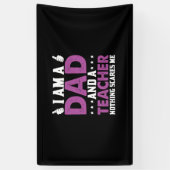 Vaderdag Ik Ben Een Vader En Een Leraar Spandoek (Verticaal)