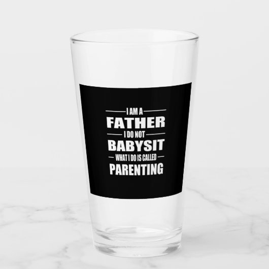 Vaderdag | Ik ben vader Glas (Voorkant)